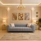 Modern Sofa Set 3 Pieces (Beech Wood, Plywood, Pine) – Color: Sky Blue –bubble