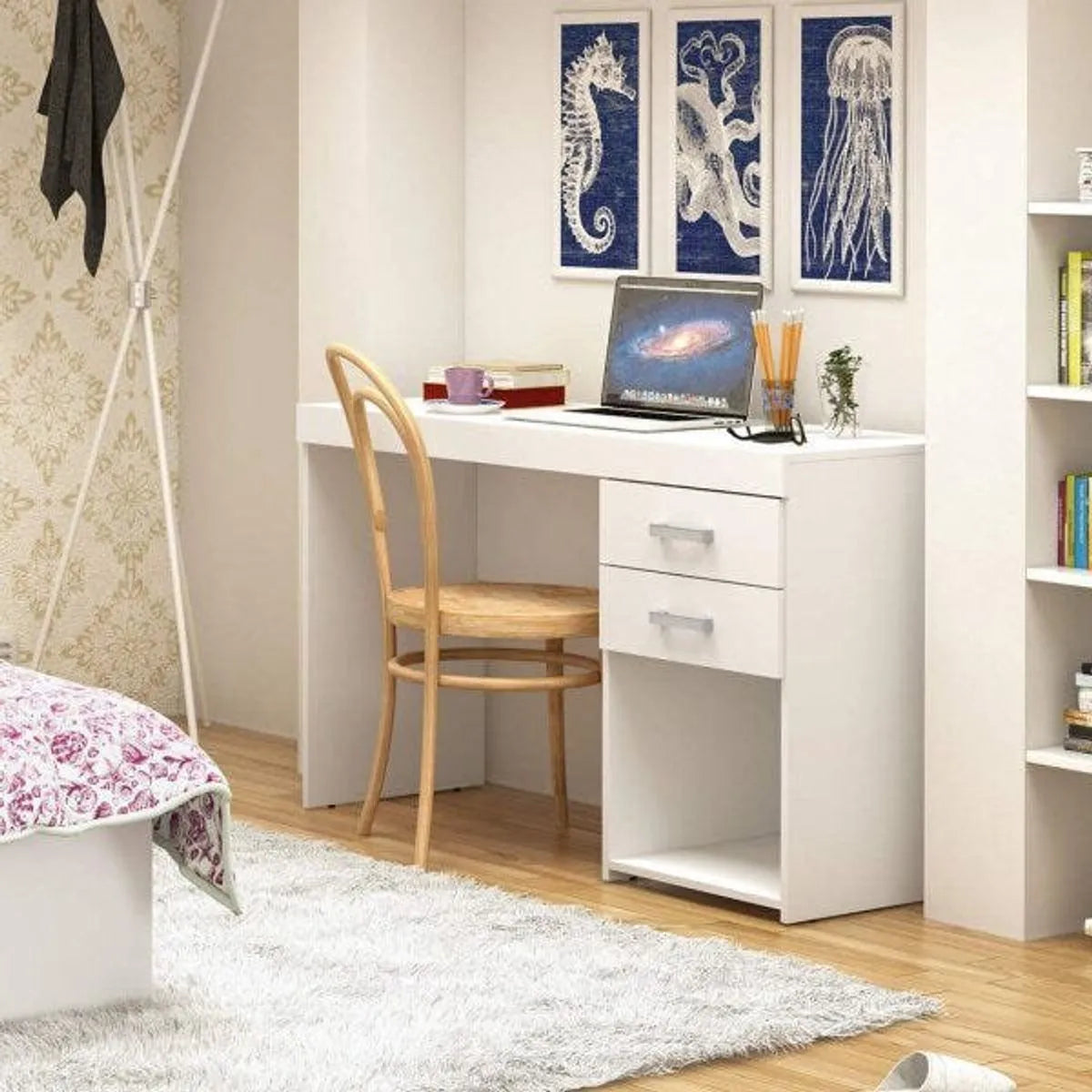Desk 120 x 60 x 75 cm - White - AZ1046