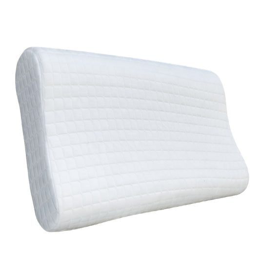 Curvy Memory Foam Pillow - 60*40 cm - White - AZ50065