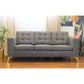 Modern Sofa Set 3 Pieces (Beech Wood, Plywood, Pine) – Color: Dark Gray – dark gray - izel