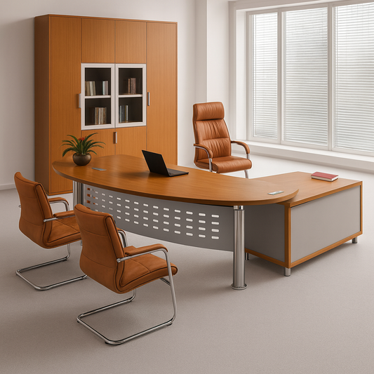 Desk 75*200*80 CM - Brown - AZ12096