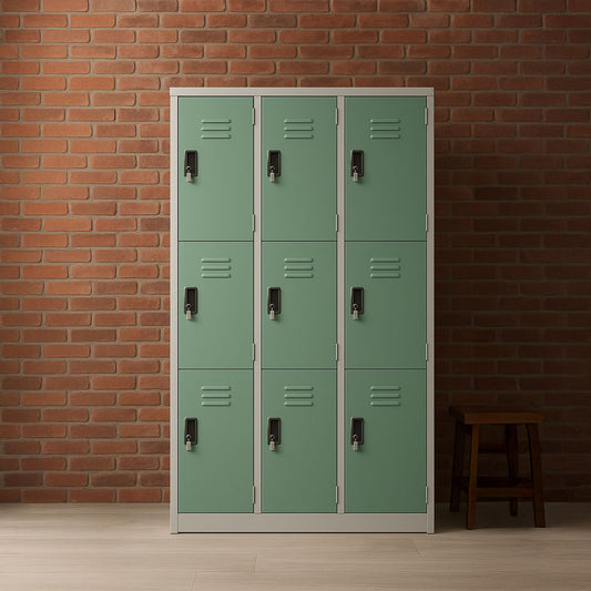 Locker cabinet  180 x 120 x 40 cm - green - AZ111356