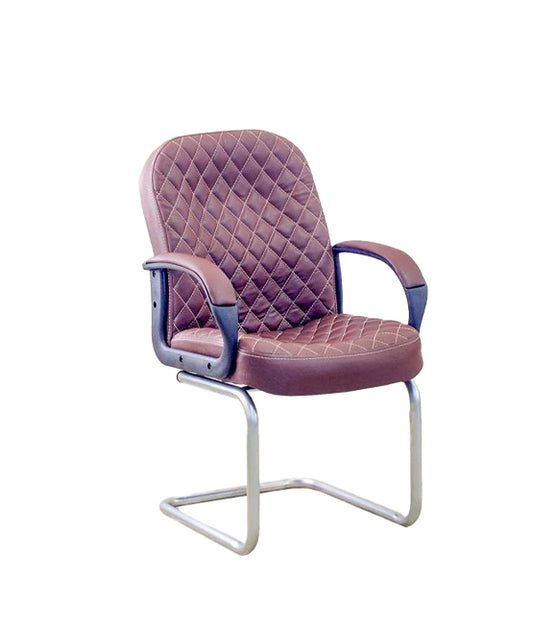 (Sled Base Version) Visitor Chair - 92*58*56 cm - Burgundy - GL 301