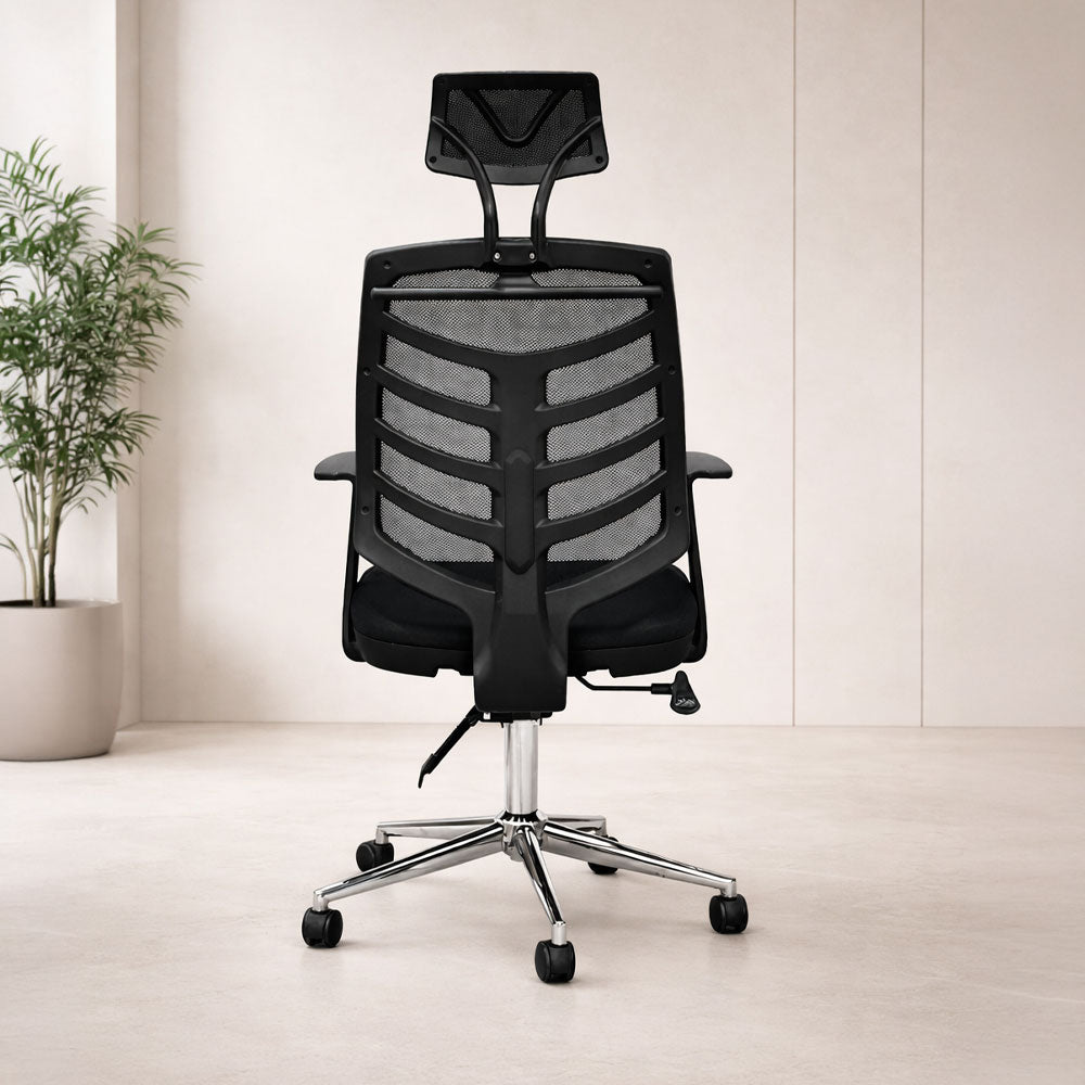 كرسي مكتب عالي الظهر 120×65×65 سم - أسود - بيراميت