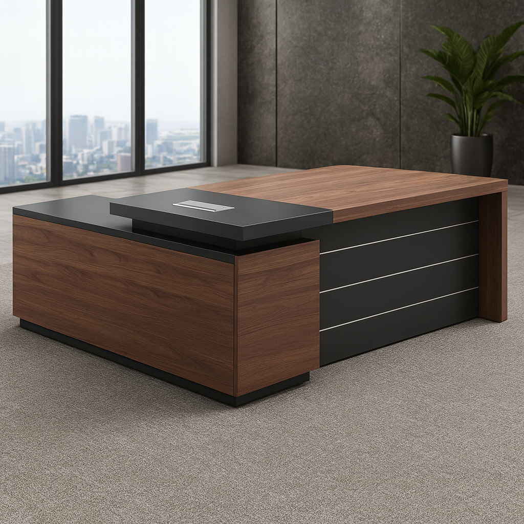 Desk 75*180*80 CM - Brown - AZ120104