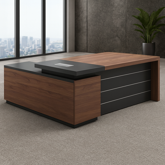 Desk 75*180*80 CM - Brown - AZ120104