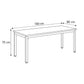 Desk 75 x 180 x 80 cm - Brown - AZ11122