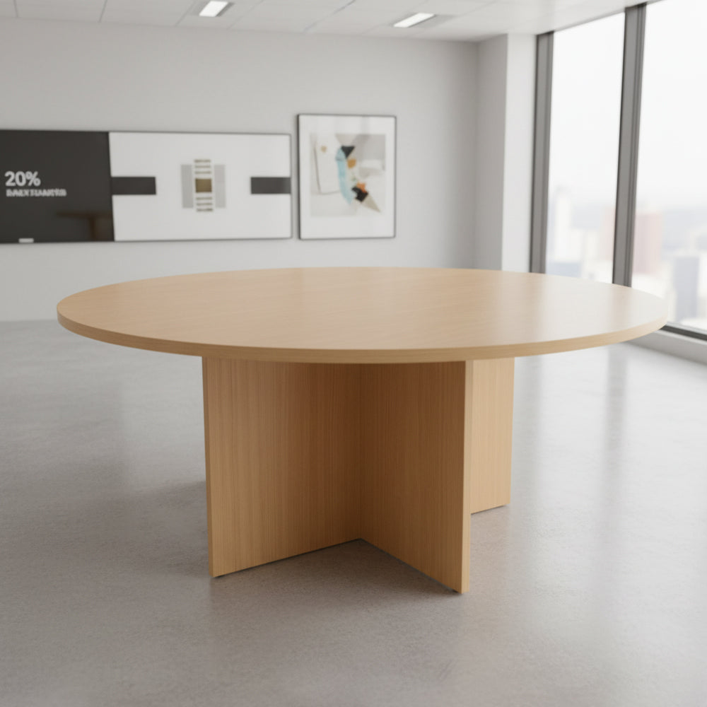 Meeting table 120 x 120 x 75 cm - Wooden - AZ111254