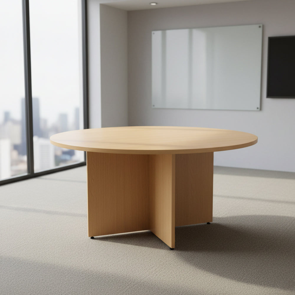 Meeting table 120 x 120 x 75 cm - Wooden - AZ111254