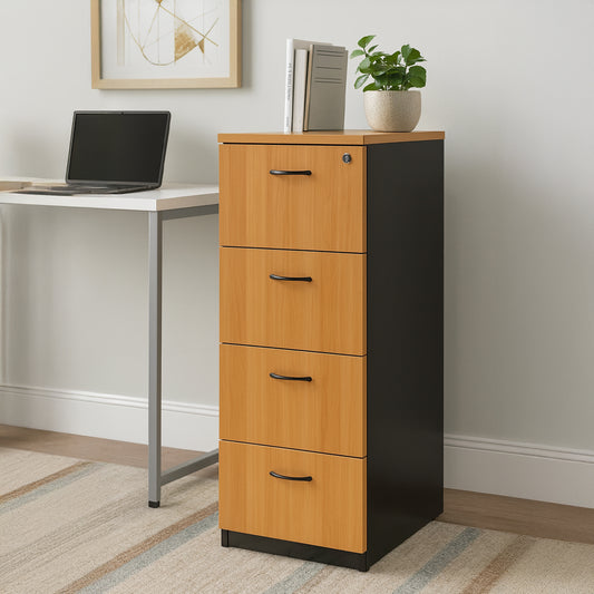Unit drawer, 135 x 50 x 50 cm - Wooden & black & white- AZ111259