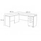 Desk 75 x 220 x 80 cm - Brown - AZ11130
