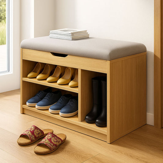 Shoe cabinet 80 x 50 x 40 cm - wooden - AZ111321