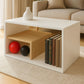 طاولة استقبال 80×50×40 سم – أبيض وخشبي – AZ111329

