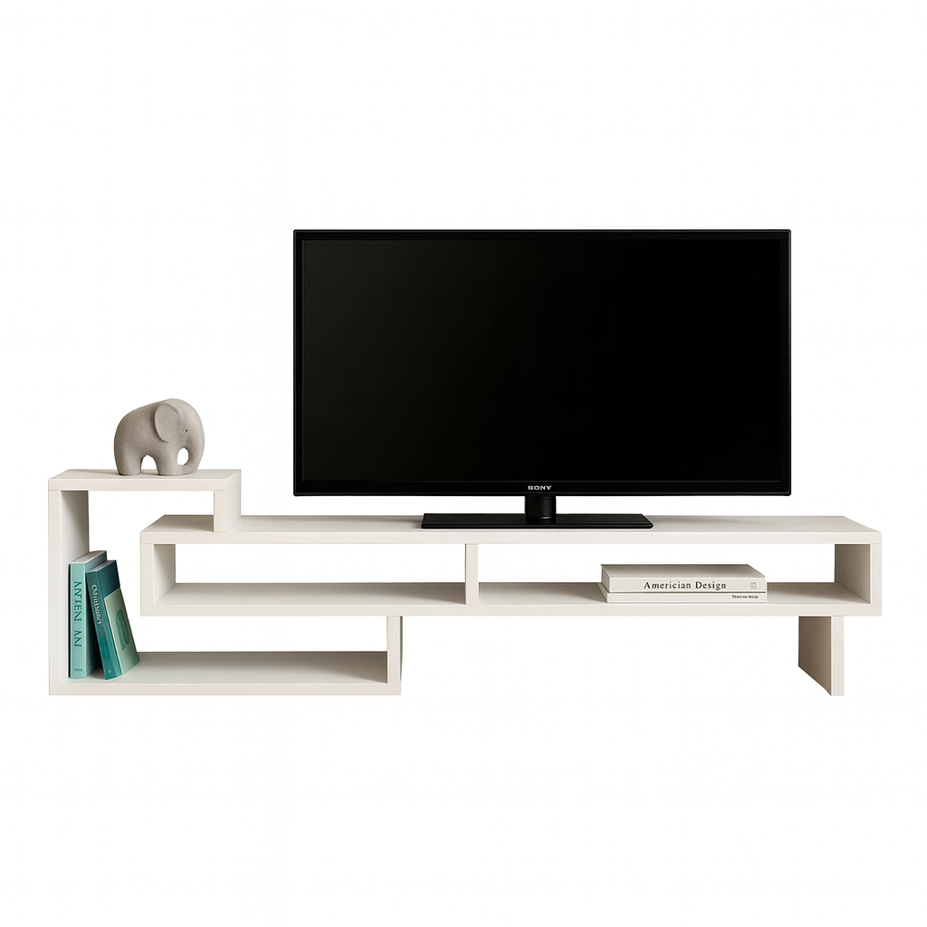 TV table 160 x 40 x 45 cm - White - AZ111340