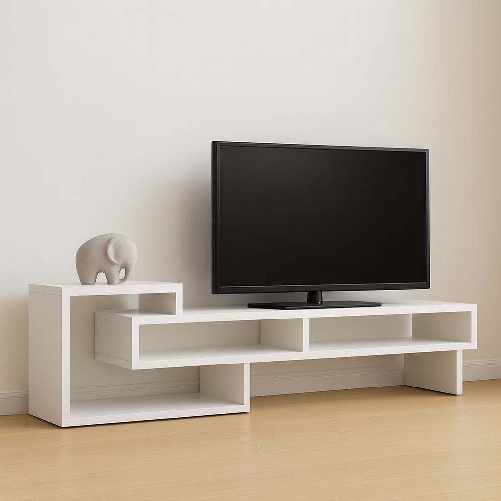 TV table 160 x 40 x 45 cm - White - AZ111340