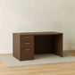 Desk 140×70×75 cm + Attached Drawer Unit – Brown – AZ11148