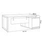 Desk 75*180*80 CM - Brown - AZ120101