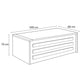 Desk 180*80*75 CM - Wooden and White - AZ120107