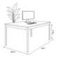 Manager's Desk 180*80*75 CM - White - AZ12057
