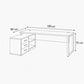Manager's Desk 75*180*80 CM - Wooden - AZ12061