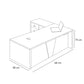 Manager's Desk 75*180*80 CM - Wooden and White - AZ12069