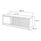 Desk 180*80*75 CM - Wooden and Black - AZ12075