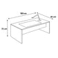 Desk 75*180*80 CM - Brown - AZ12098