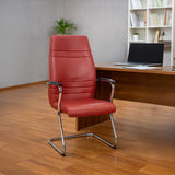 Fixed Visitor Chair 108*59*52 cm - Red - GL 314