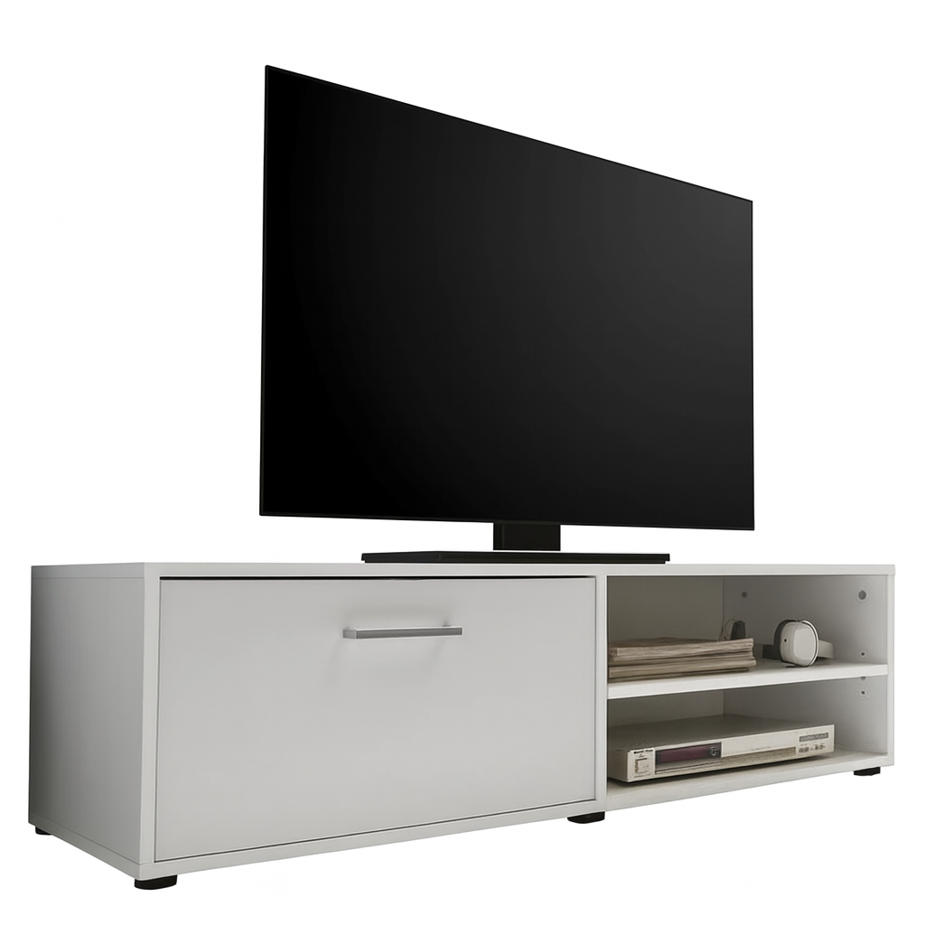 TV Table, 120 × 40 × 50 cm - White - AZ3001