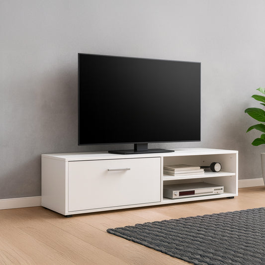 طاولة تلفزيون 120 × 40 × 50 سم – أبيض – AZ3001