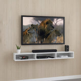 طاولة تلفزيون 90 × 25 × 15 سم – أبيض – AZ3002