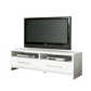 طاولة تلفزيون، 100 × 30 × 45 سم – أبيض – AZ30029