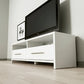 طاولة تلفزيون، 100 × 30 × 45 سم – أبيض – AZ30029