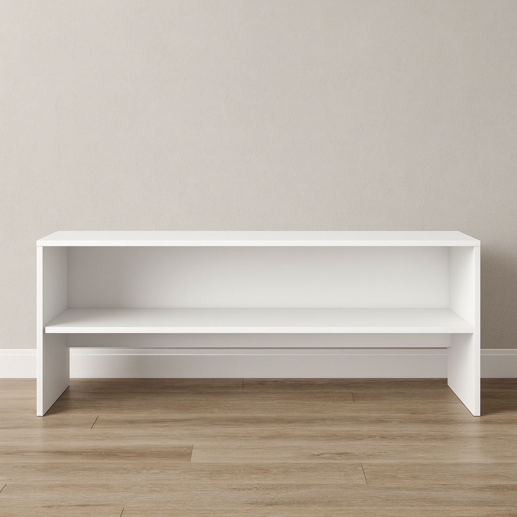 TV Table, 120 × 40 × 50 cm - White - AZ30039