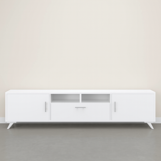 TV Table, 160 × 30 × 50 cm - White - AZ30040