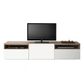 TV Table, 150 × 40 × 50 cm - Wooden and White - AZ30046