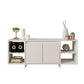 طاولة تلفزيون 120 × 35 × 52 سم – أبيض – AZ30049