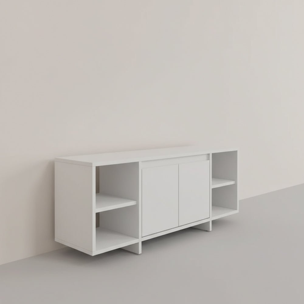 طاولة تلفزيون 120 × 35 × 52 سم – أبيض – AZ30049