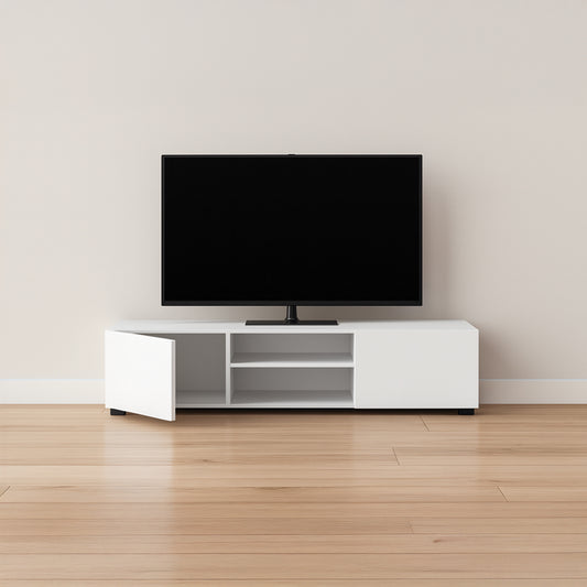 TV Table, 180 × 30 × 55 cm - White - AZ30056