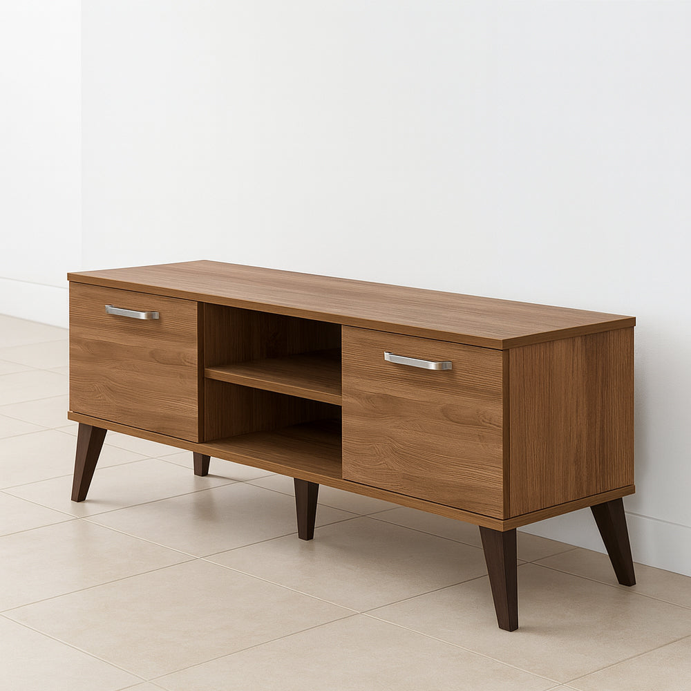طاولة تلفزيون 150 × 35 × 52 سم – بني – AZ30058