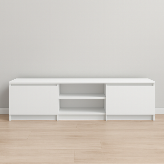 TV Table, 160 × 40 × 40 cm - White - AZ30062