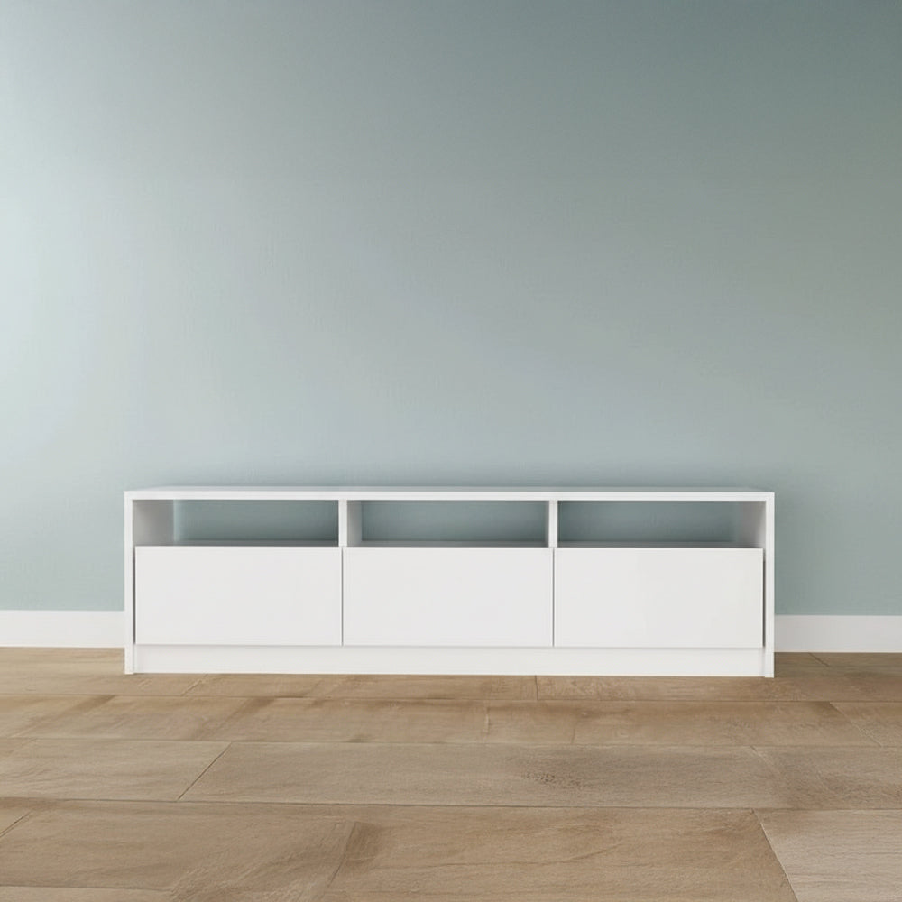 طاولة تلفزيون، 160 × 30 × 45 سم - أبيض - AZ30063