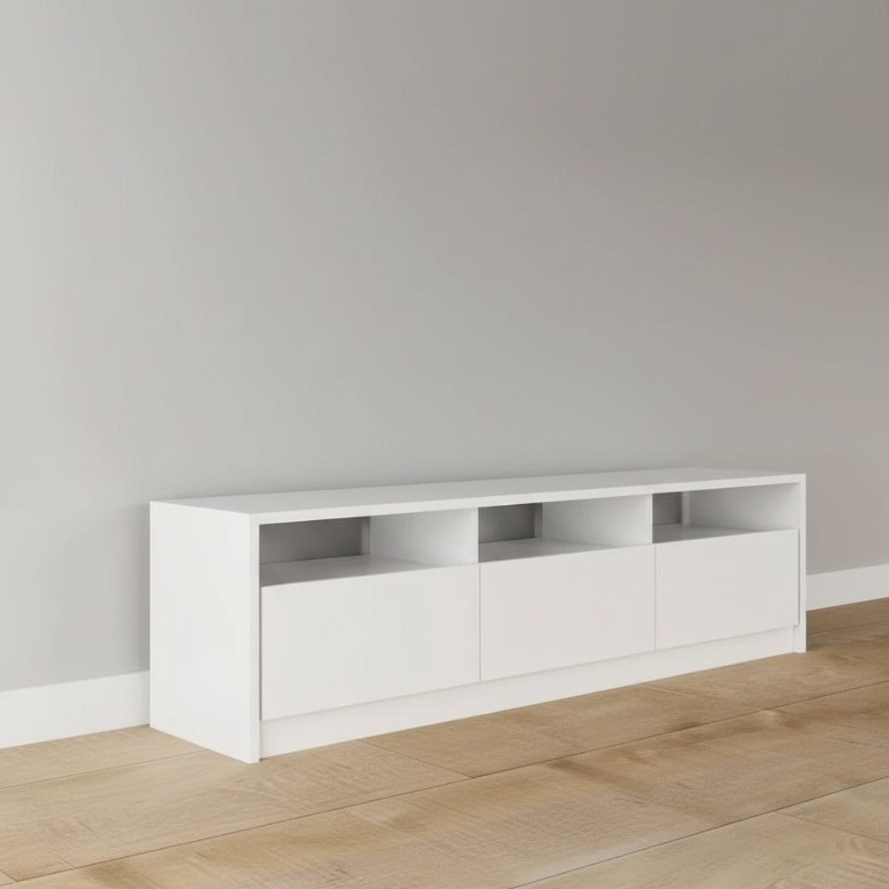 طاولة تلفزيون، 160 × 30 × 45 سم - أبيض - AZ30063