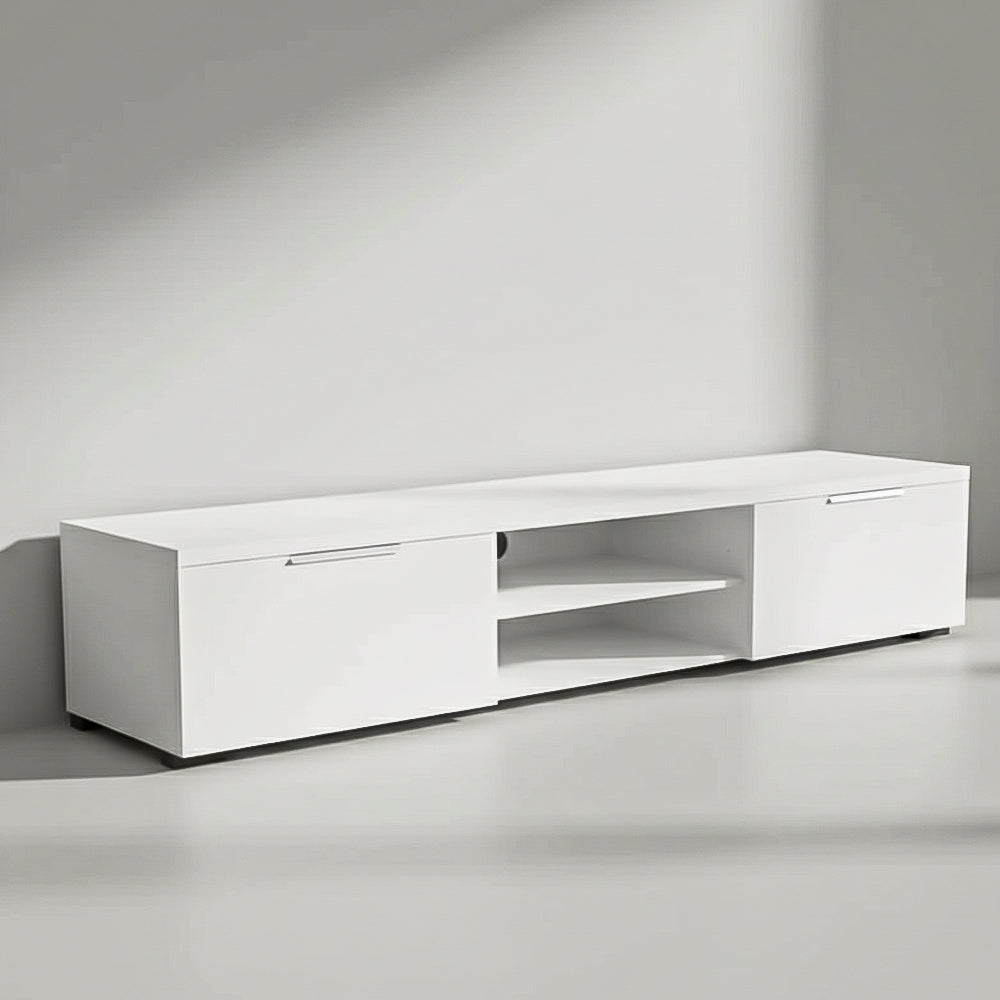 طاولة تلفزيون 160 × 40 × 45 سم – أبيض – AZ30012