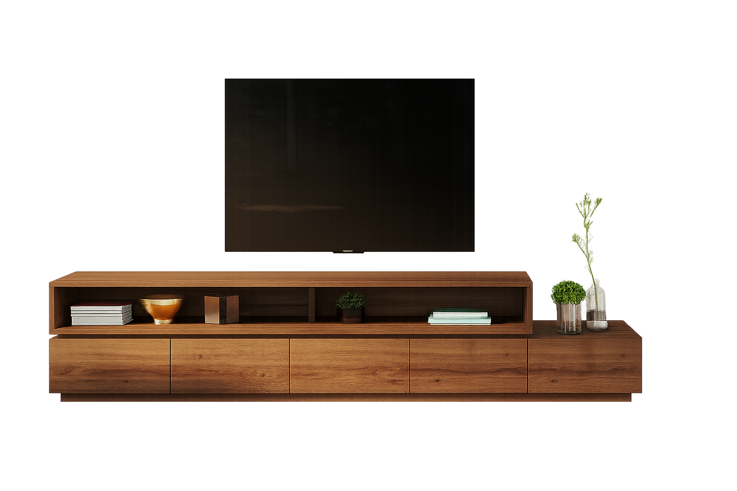 TV Table, 240 × 40 × 45 cm - Brown - AZ30014