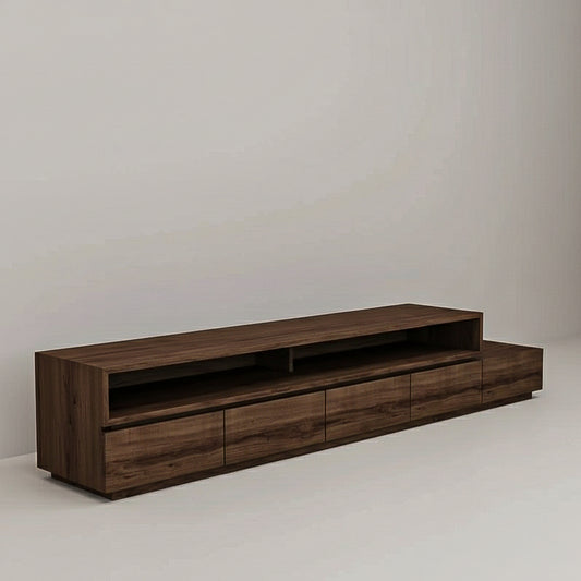 طاولة تلفزيون 240 × 40 × 45 سم – بني – AZ30014