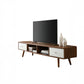 TV Table, 160 × 40 × 45 cm - Brown and White - AZ30018