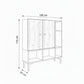 جزامة، 100 × 35 × 110 سم - بني وأسود - AZ40013
