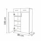 Shoe Cabinet, 80 × 33 × 100 cm - Brown - AZ40014