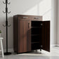 Shoe Cabinet, 80 × 33 × 100 cm - Brown - AZ40014